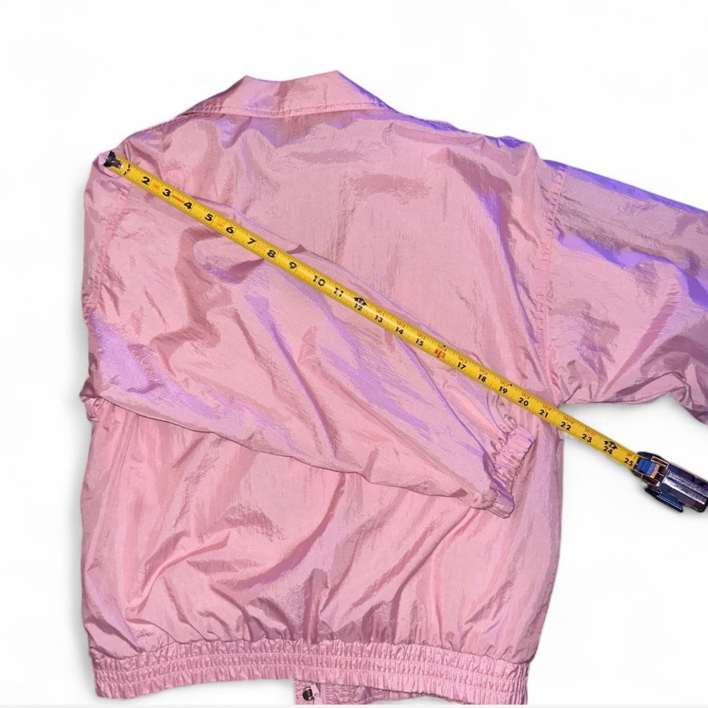 Vintage Blair Pink Satin Varsity Bomber Jacket Girly Streetwear Casual‎ Womens M - Picture 6 of 7